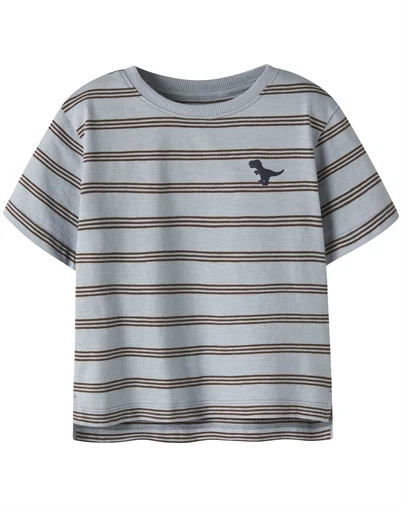 Name It - NMMVoby T-Shirt - Blue Fog / Chestnut